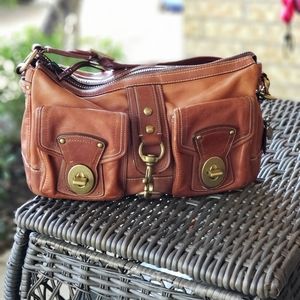 COACH Brown Leather 65th Anniversary Legacy Mandy Satchel Shoulder Bag #10331